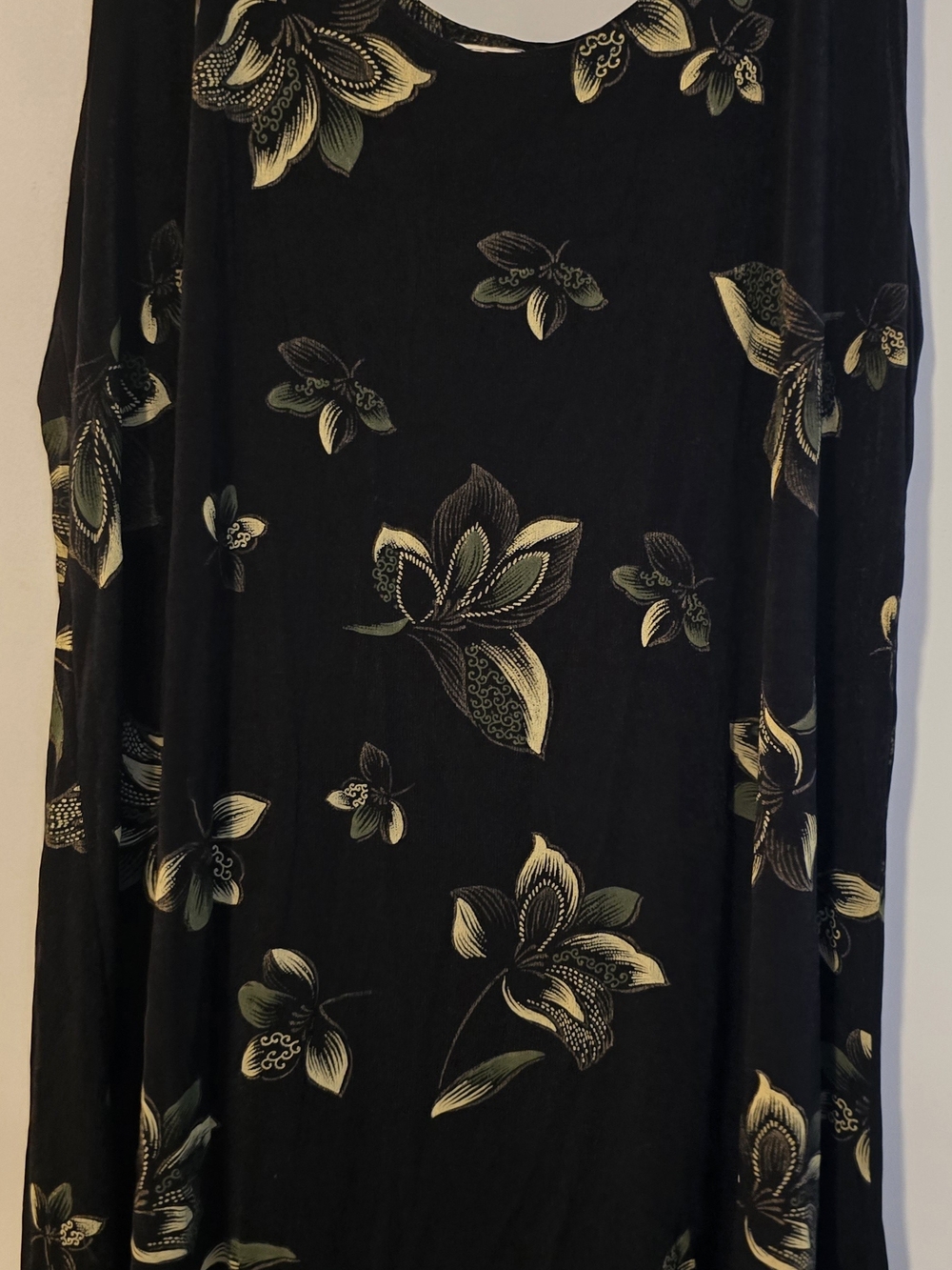 Black Floral Sleeveless Top With Pants  Women's 2 Piece Set